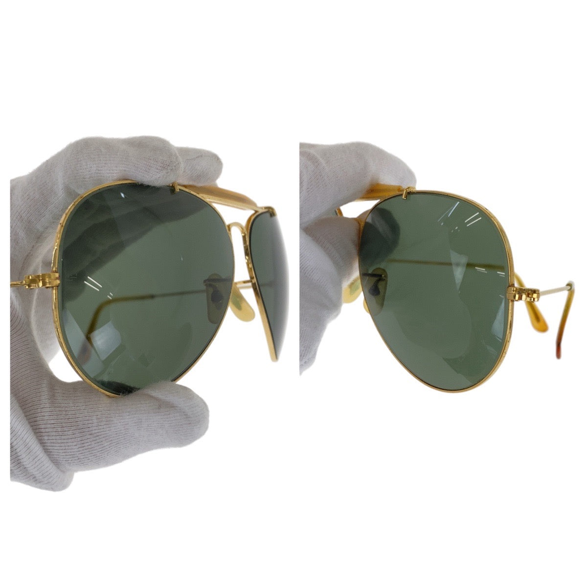 16137
Ray-Ban レイバン ヴィンテージ ボシュロム ゴールド メタル / プラスチック 62◻︎14 サングラス ティアドロップ  メンズ AB10