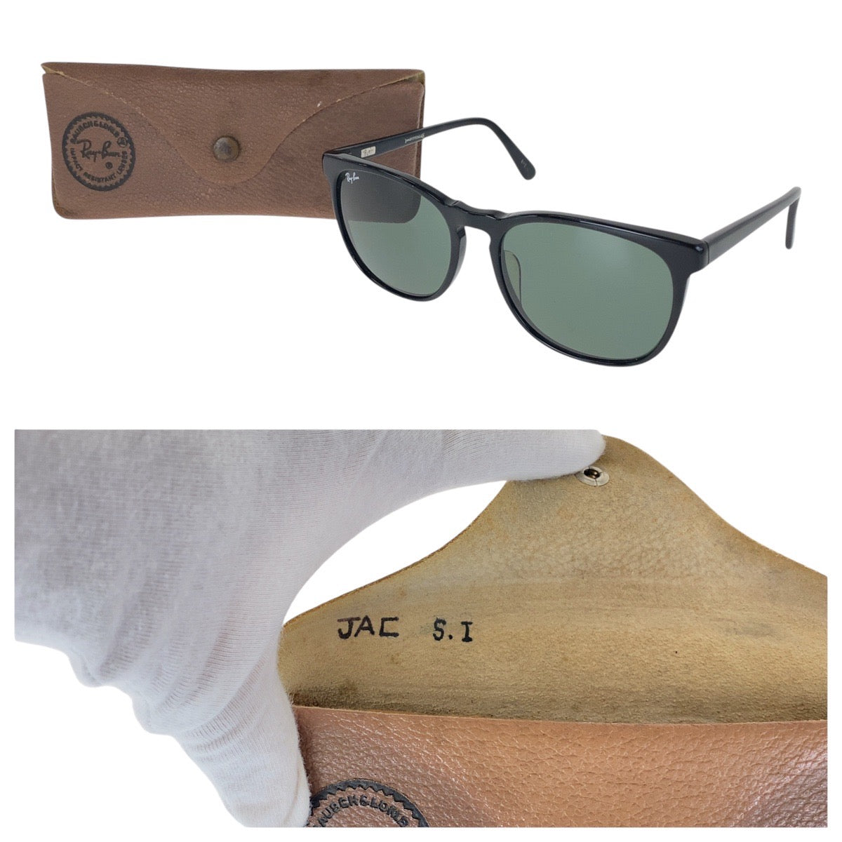 16138
Ray-Ban レイバン ヴィンテージ ボシュロム ブラック 黒 シルバー金具 プラスチック KISSENA #12 54◻︎18 TRADITIONALS サングラス 男女兼用 ウェリントン  メンズ