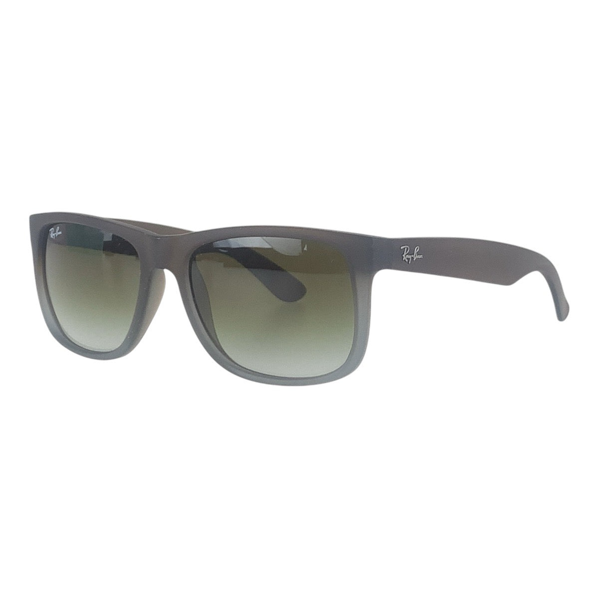 16139
Ray-Ban レイバン JUSTIN グレー シルバー金具 プラスチック 54□16 145 3N サングラス ウェリントン  メンズ