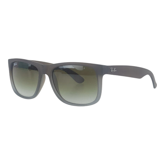 16139
Ray-Ban レイバン JUSTIN グレー シルバー金具 プラスチック 54□16 145 3N サングラス ウェリントン  メンズ