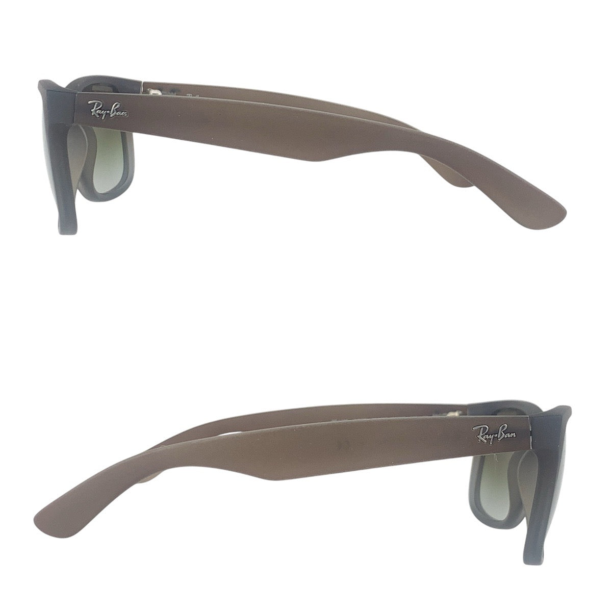 16139
Ray-Ban レイバン JUSTIN グレー シルバー金具 プラスチック 54□16 145 3N サングラス ウェリントン  メンズ
