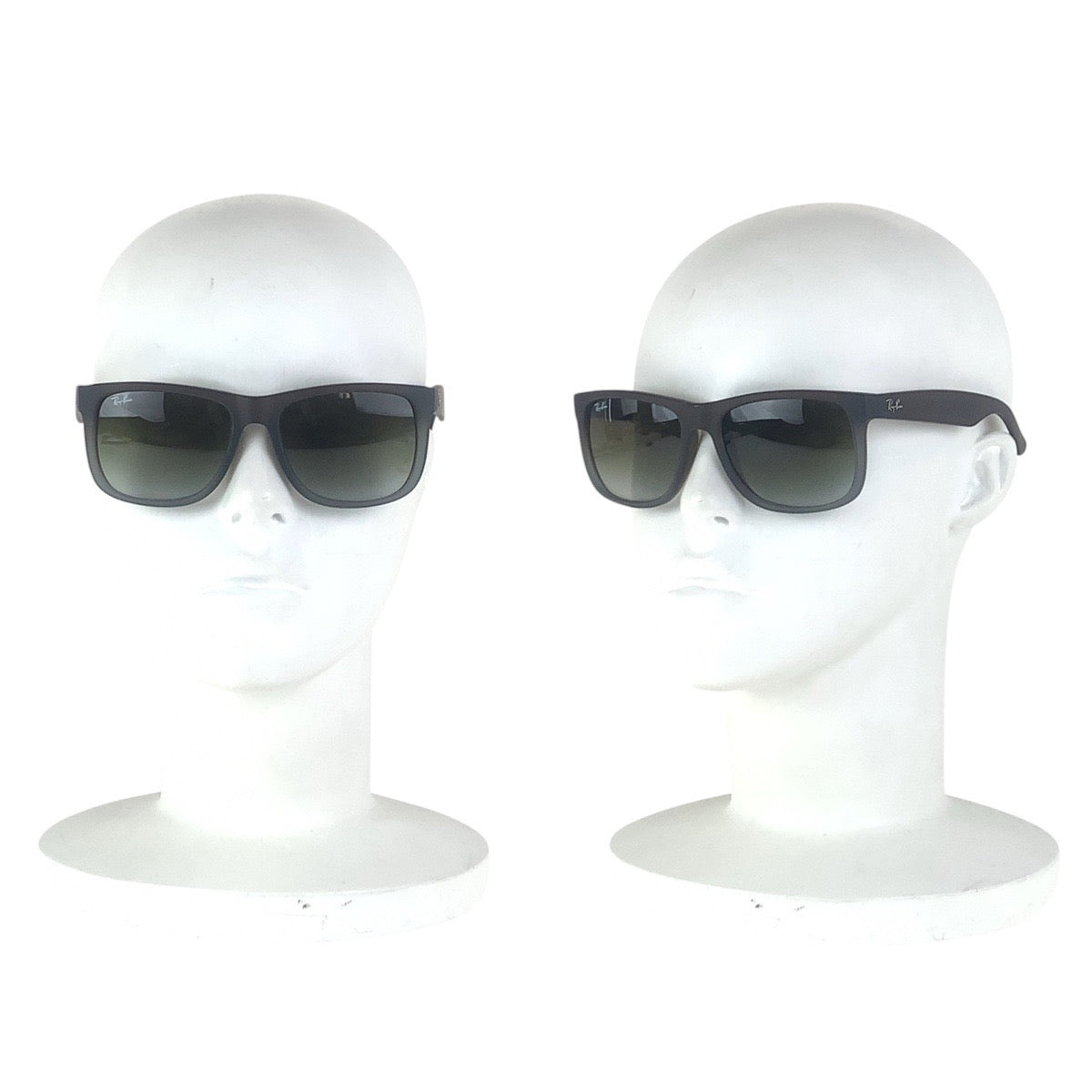 16139
Ray-Ban レイバン JUSTIN グレー シルバー金具 プラスチック 54□16 145 3N サングラス ウェリントン  メンズ