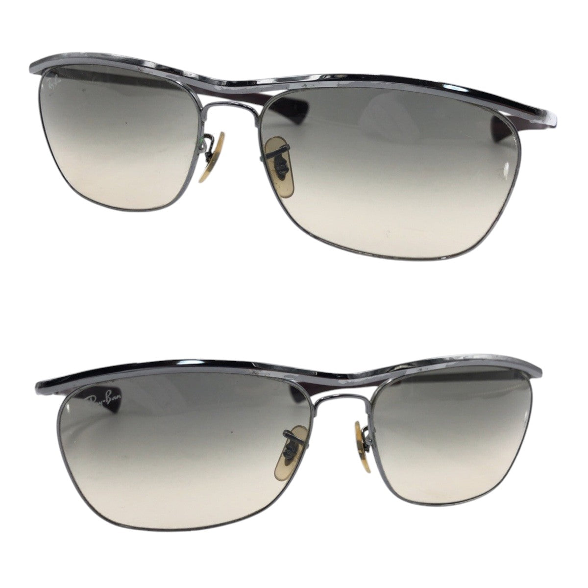 16143
Ray-Ban レイバン OLYMPIAN DELUXE シルバー グレ メタル RB3619 サングラス 男女兼用 スクエア  レディース