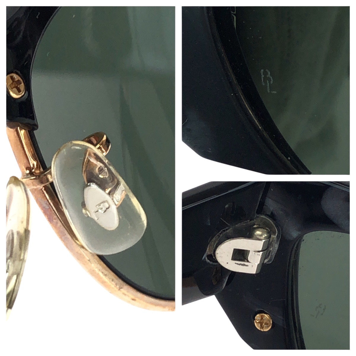 16148
Ray-Ban レイバン ヴィンテージ B&L RAY-BAN ブラック 黒 ゴールド金具 プラスチック / ガラス ONYX W1297 サングラス フォックス  メンズ
