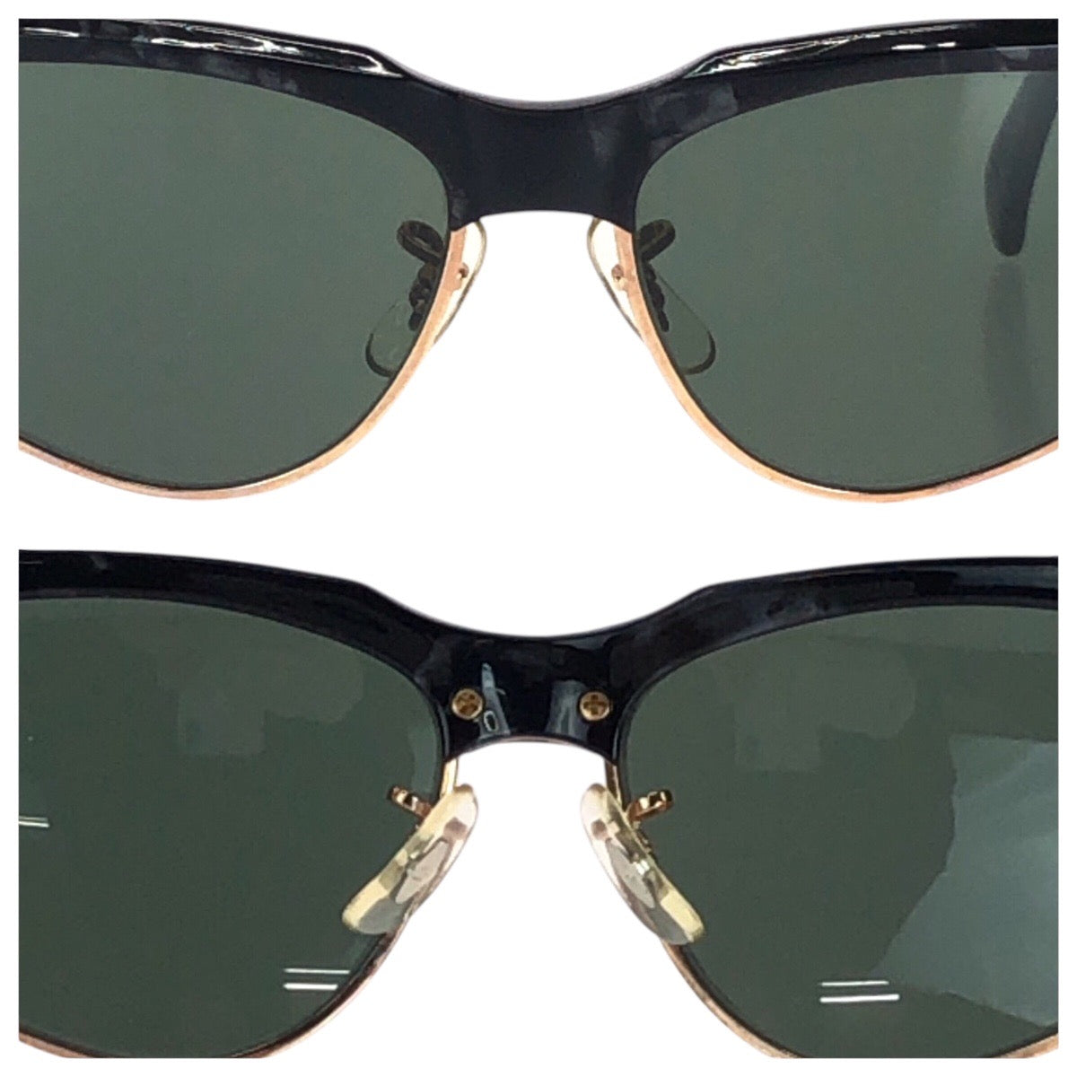 16148
Ray-Ban レイバン ヴィンテージ B&L RAY-BAN ブラック 黒 ゴールド金具 プラスチック / ガラス ONYX W1297 サングラス フォックス  メンズ