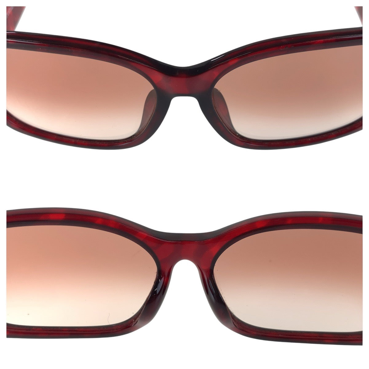 16149
Christian Dior クリスチャンディオール グラデーションレンズ レッド ゴールド金具 プラスチック 2660A 31 57◻︎14 サングラス 男女兼用 スクエア  レディース AB8