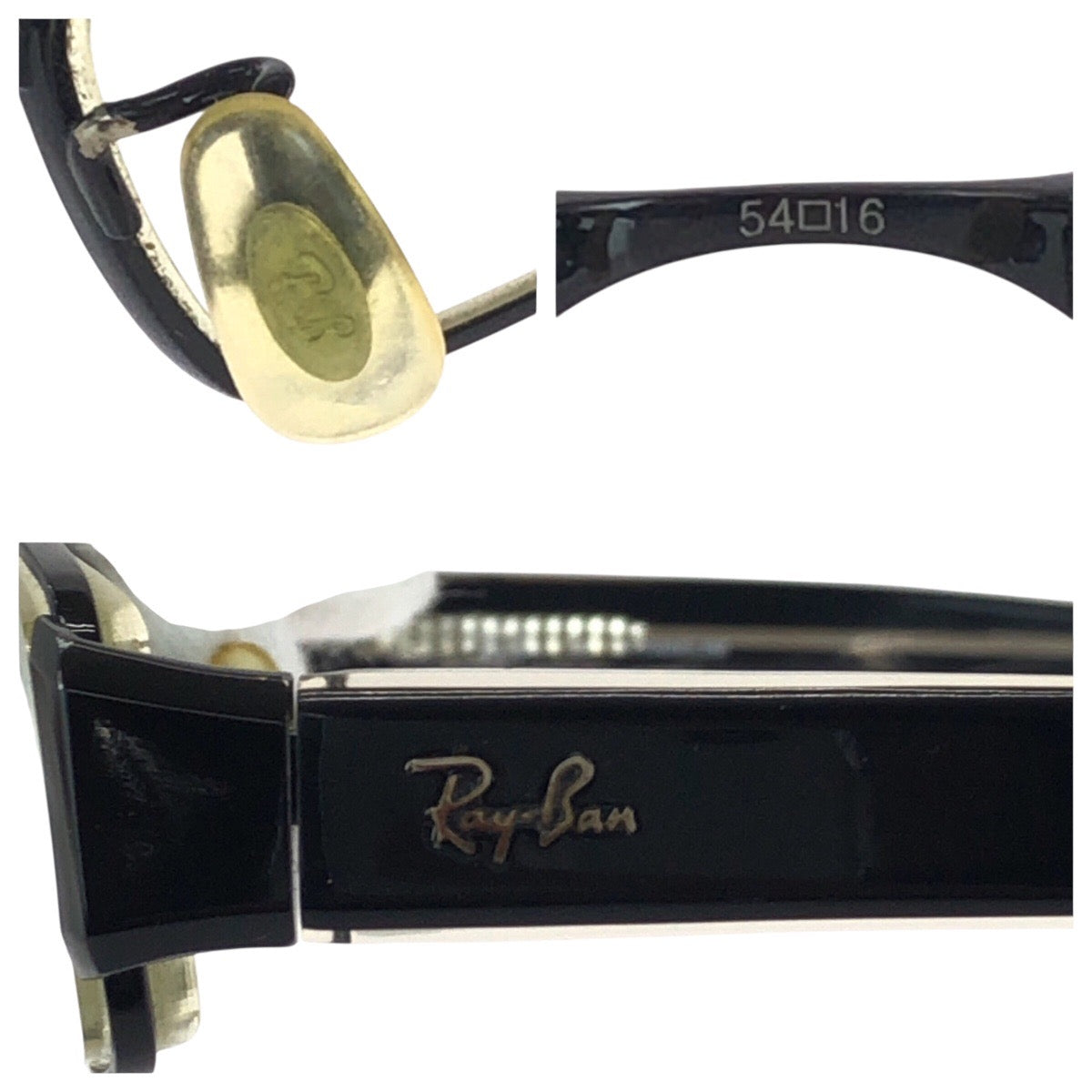 16150
Ray-Ban レイバン ブラック 黒 プラスチック 54□16 140 メガネフレーム  メンズ ABP6