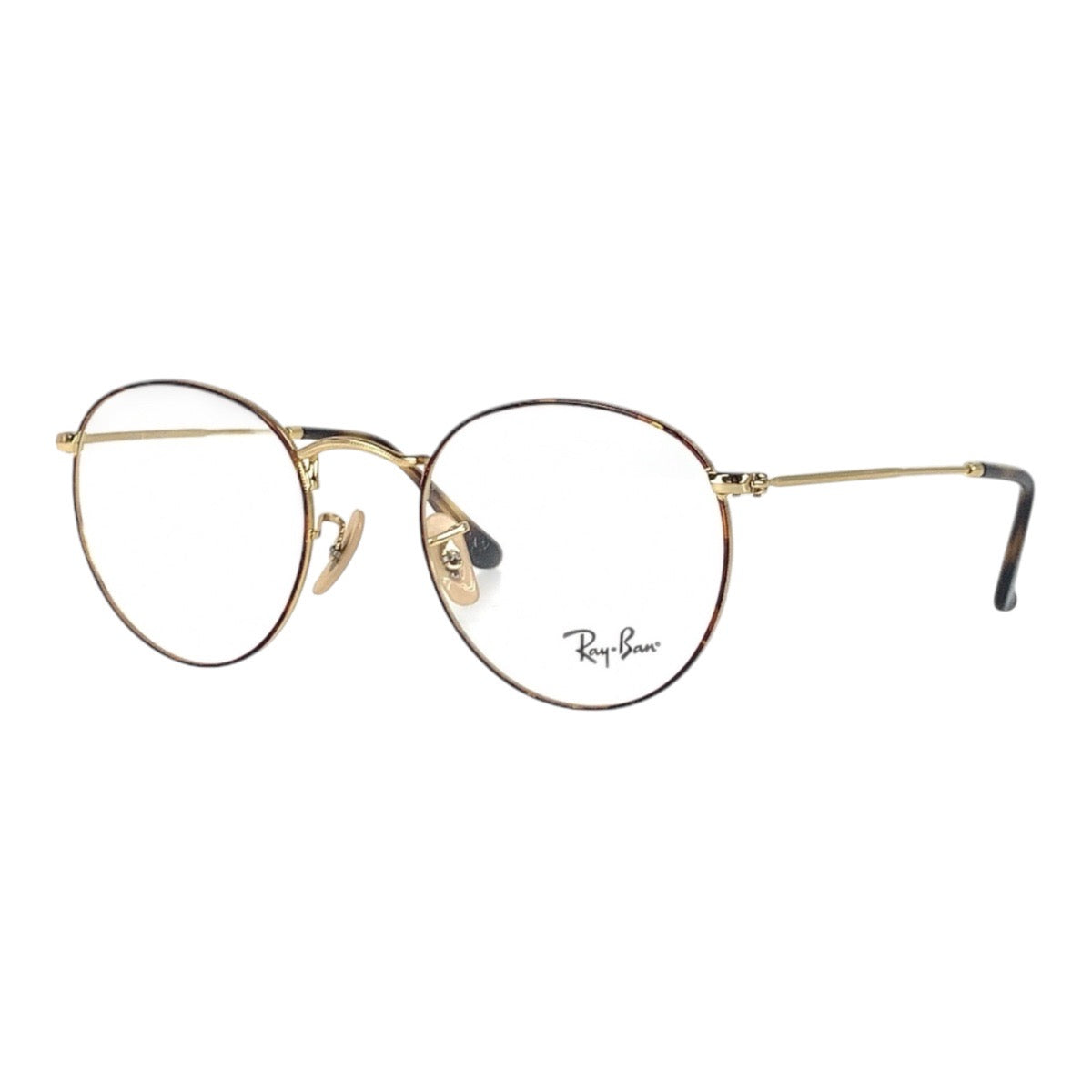16152
Ray-Ban レイバン ブラウン ブラック ゴールド金具 メタル 3447V 2945 50□21 145 メガネフレーム デモレンズ  メンズ
