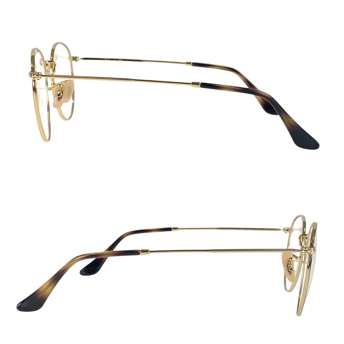 16152
Ray-Ban レイバン ブラウン ブラック ゴールド金具 メタル 3447V 2945 50□21 145 メガネフレーム デモレンズ  メンズ