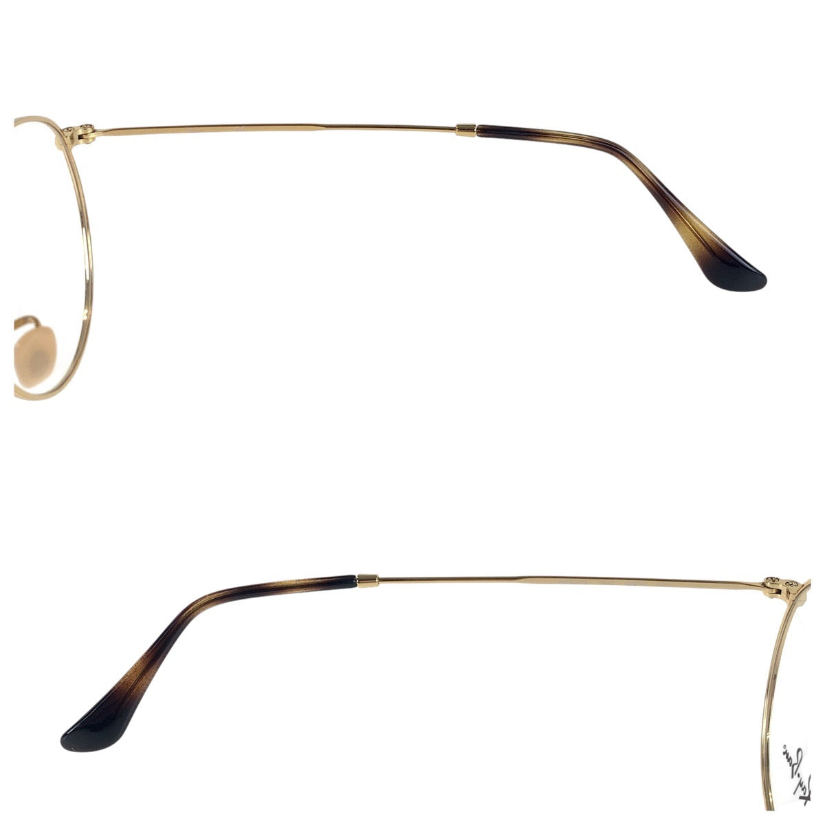 16152
Ray-Ban レイバン ブラウン ブラック ゴールド金具 メタル 3447V 2945 50□21 145 メガネフレーム デモレンズ  メンズ