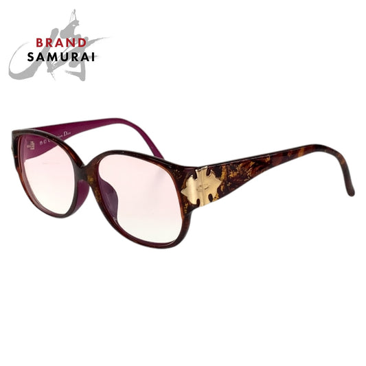 16153
Dior ディオール ヴィンテージ マーブル柄 ブラウン ピンク ゴールド プラスチック 2419A 10 56◻︎15 サングラス ウェリントン  レディース ABP13