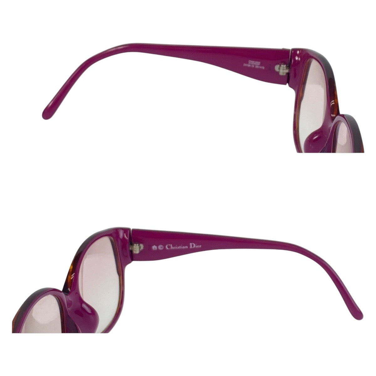 16153
Dior ディオール ヴィンテージ マーブル柄 ブラウン ピンク ゴールド プラスチック 2419A 10 56◻︎15 サングラス ウェリントン  レディース ABP13