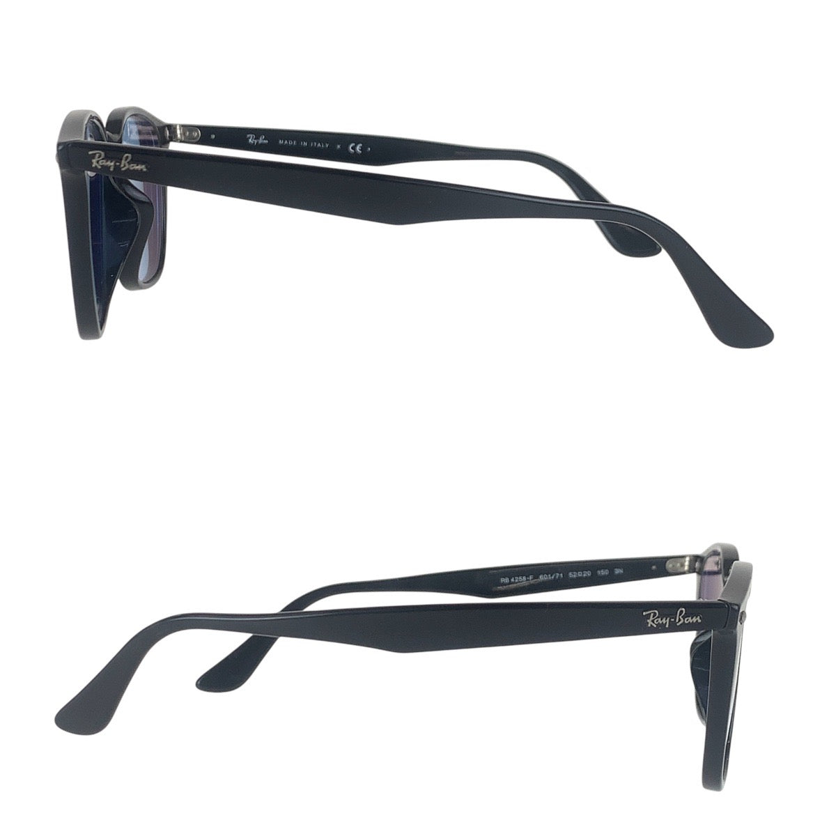 16154
Ray-Ban レイバン ブラック ブルー プラスチック RB4258-F 601/71 52□20 150 3N サングラスフレーム  メンズ