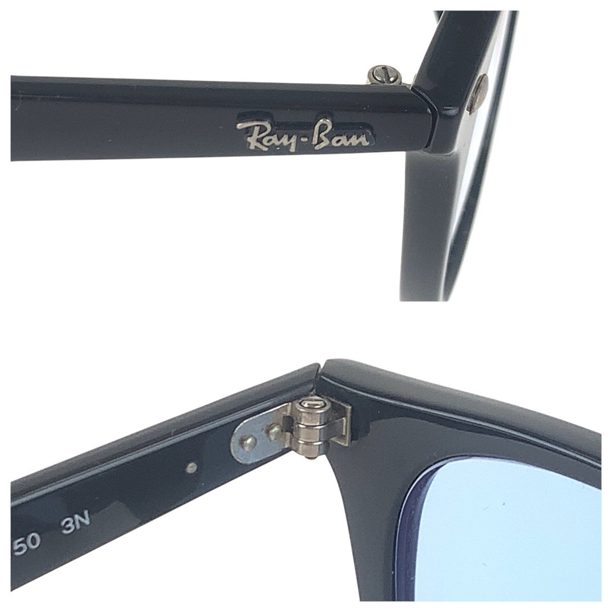 16154
Ray-Ban レイバン ブラック ブルー プラスチック RB4258-F 601/71 52□20 150 3N サングラスフレーム  メンズ