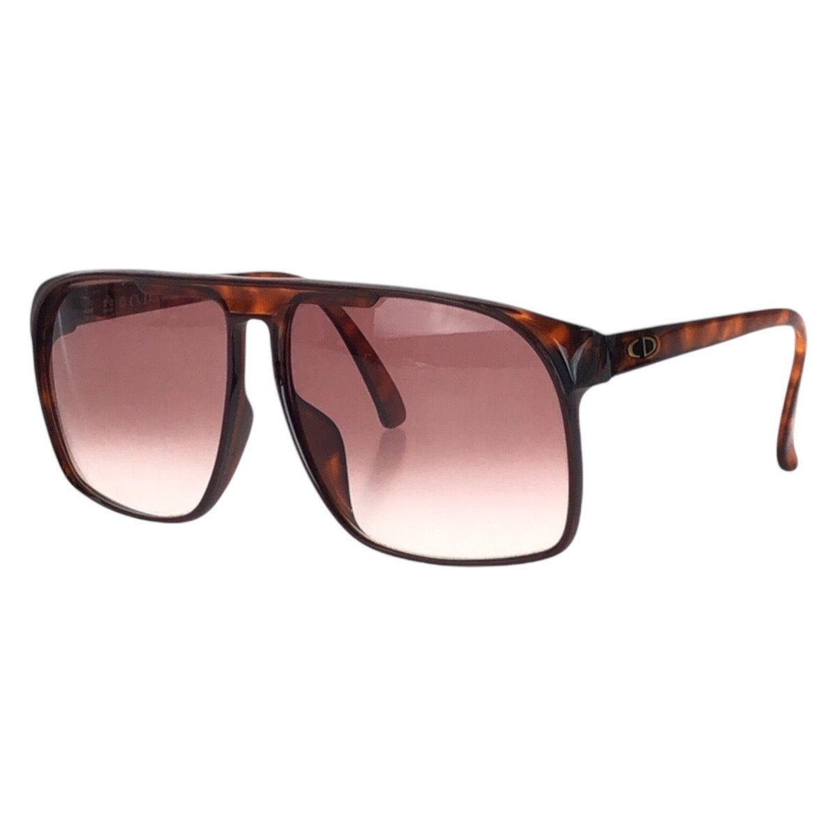 16158
Christian Dior クリスチャンディオール ヴィンテージ ブラウン ゴールド金具 プラスチック 2152A 14 サングラス 男女兼用 ウェリントン  レディース AB13