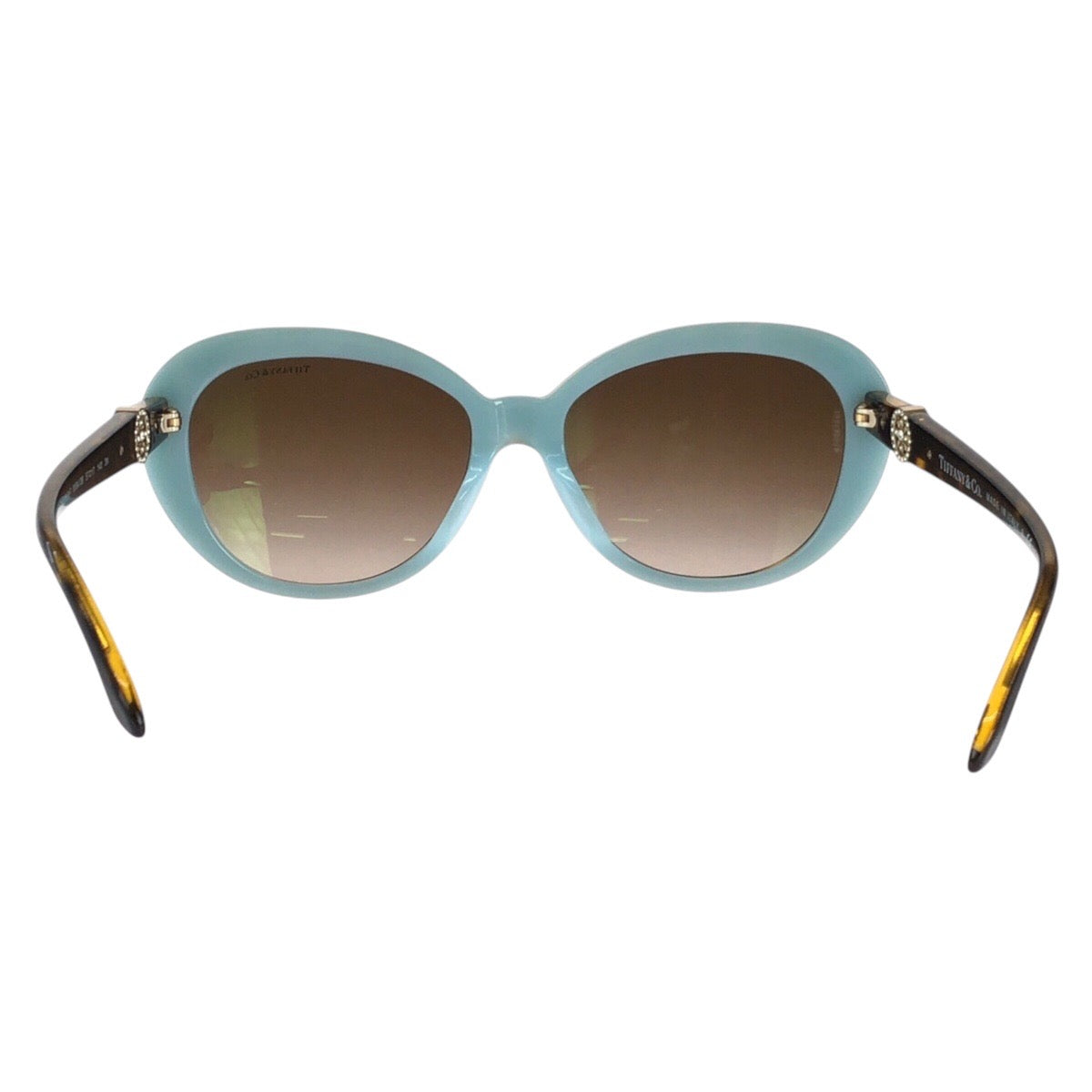 16159
TIFFANY&Co. ティファニー ブラウン スカイブルー プラスチック / ラインストーン TF4118-B-F 8134/3B 57□17 140 3N サングラス フォックス  レディース