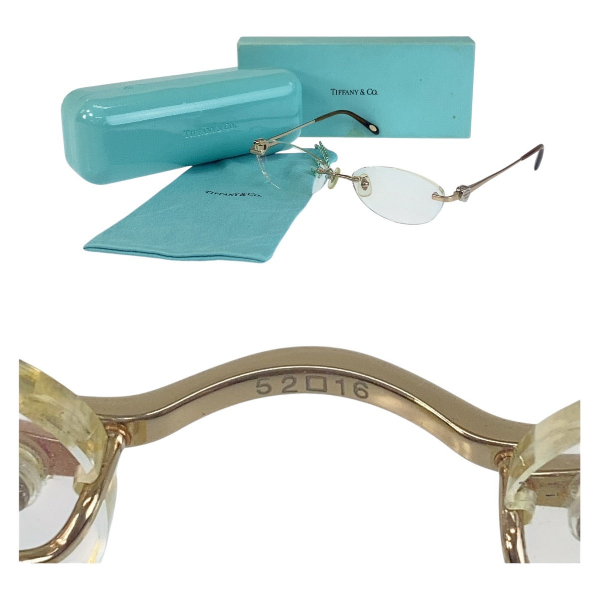 16160
TIFFANY&Co. ティファニー ハート ゴールド ブラウン メタル / プラスチック TF1064T 6055 52◻︎16 135 サングラス オーバル  レディース ABP8