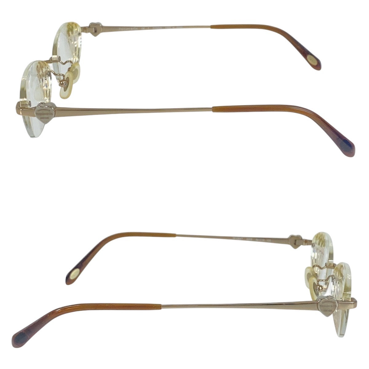 16160
TIFFANY&Co. ティファニー ハート ゴールド ブラウン メタル / プラスチック TF1064T 6055 52◻︎16 135 サングラス オーバル  レディース ABP8