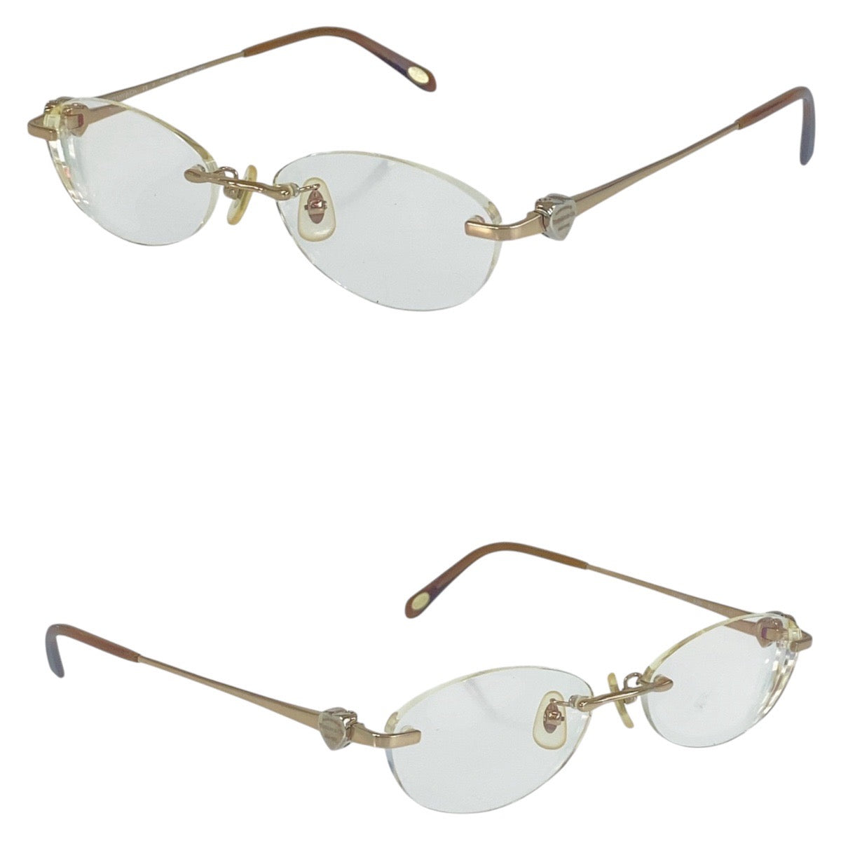 16160
TIFFANY&Co. ティファニー ハート ゴールド ブラウン メタル / プラスチック TF1064T 6055 52◻︎16 135 サングラス オーバル  レディース ABP8