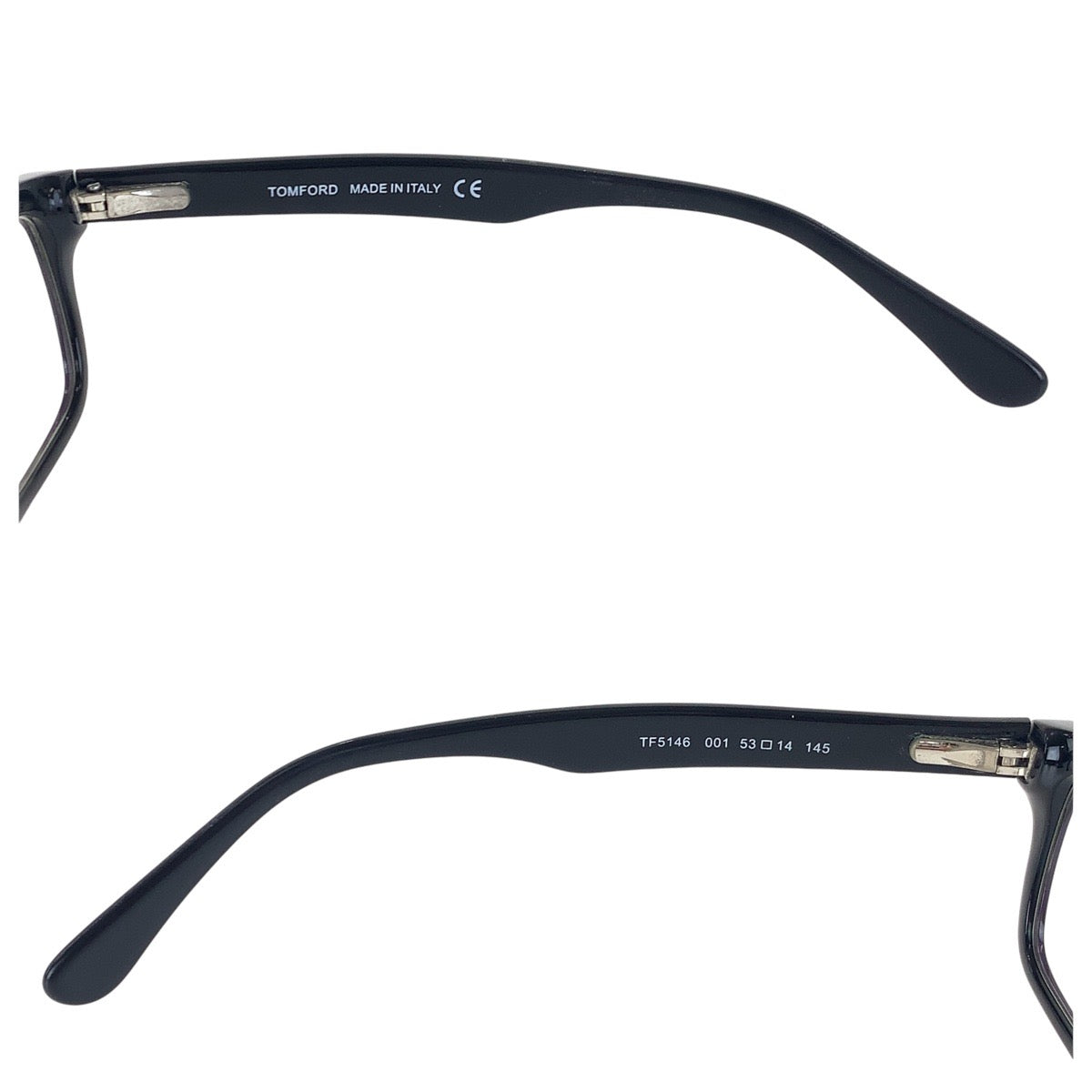 16161
TOM FORD トムフォード ブラック 黒 ゴールド金具 プラスチック TF5146 001 53□14 145 メガネ メガネフレーム  メンズ