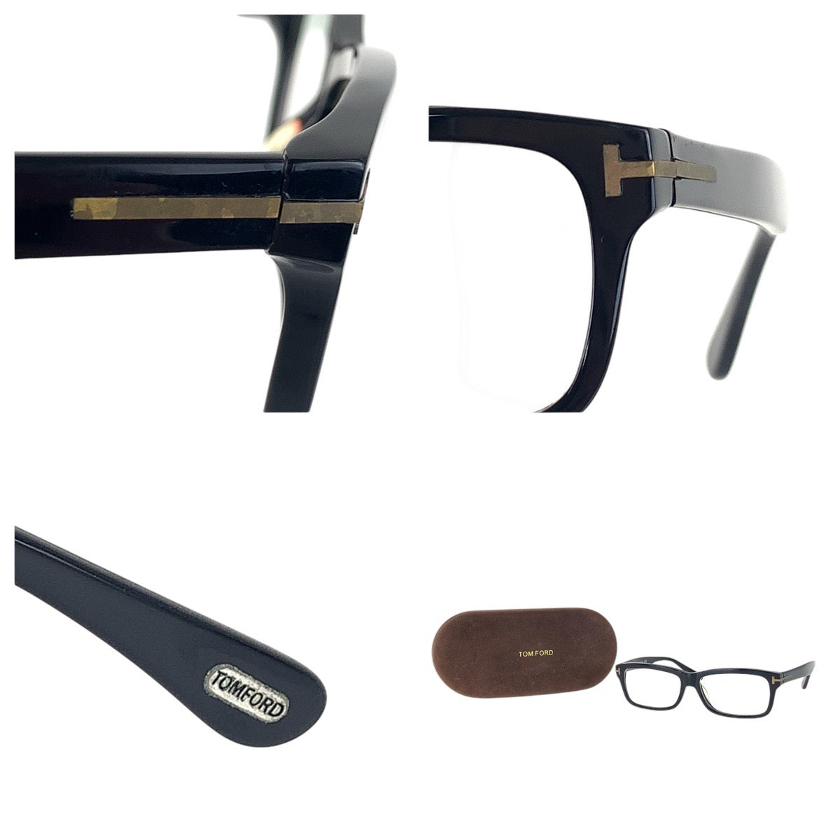 16161
TOM FORD トムフォード ブラック 黒 ゴールド金具 プラスチック TF5146 001 53□14 145 メガネ メガネフレーム  メンズ