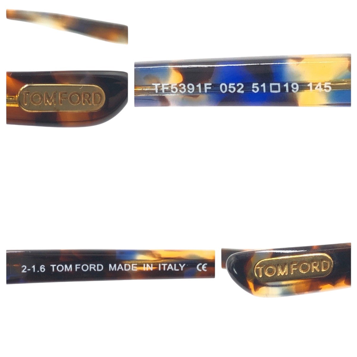 16162
TOM FORD トムフォード ブラウン プラスチック TF5391F 052 51□19 145 メガネ メガネフレーム 男女兼用  レディース AB7