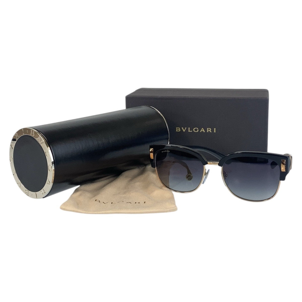 16163
BVLGARI ブルガリ ブラック 黒 ブロンズ プラスチック / メタル 8189 501/8G 55◻︎18 135 3N サングラス 男女兼用 ウェリントン  メンズ A16