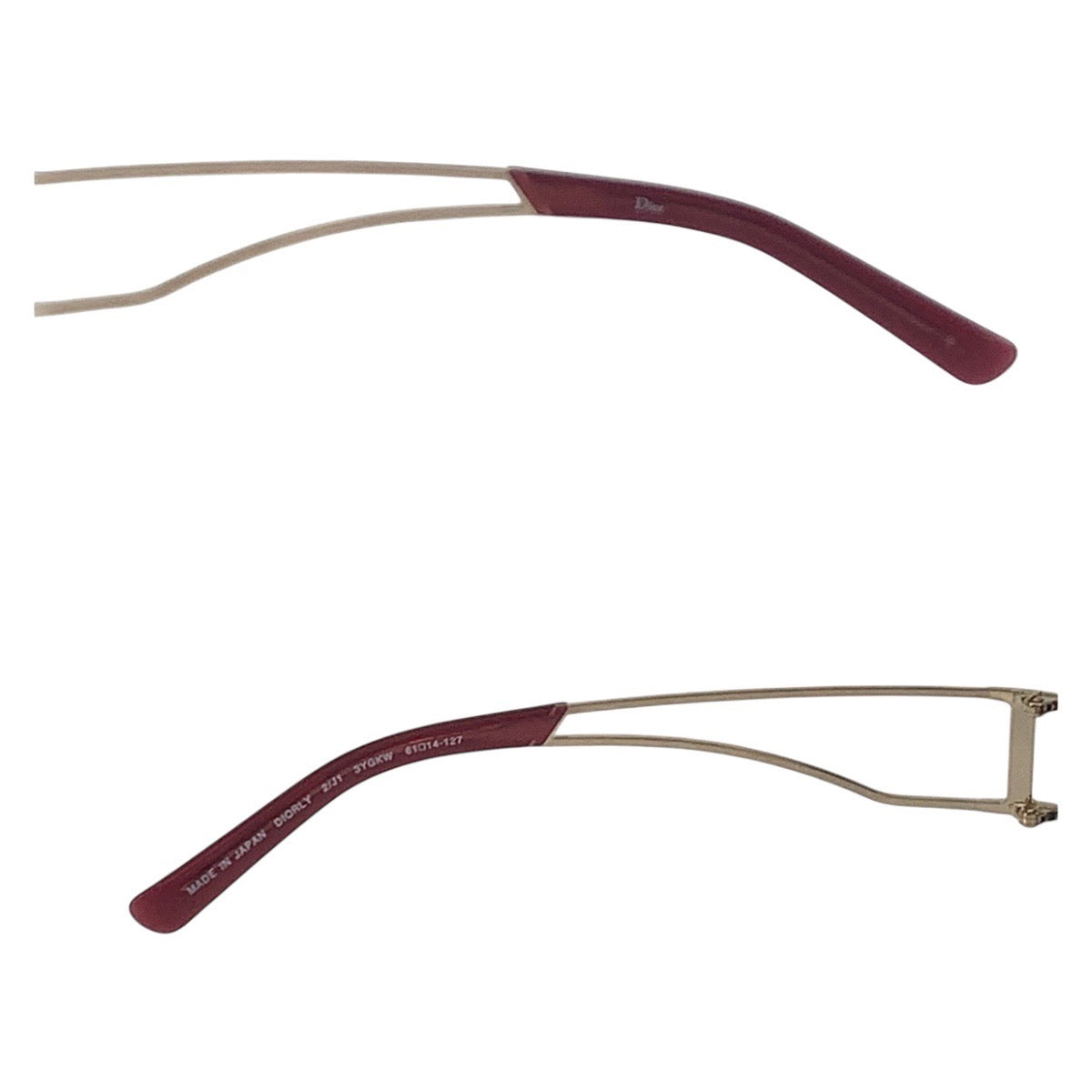 16164
Dior ディオール グラデーションレンズ ワインレッド ボルドー ゴールド金具 メタル / プラスチック DIORLY 2/J1 3YGKW 61◻︎14 127 サングラス スクエア  メンズ A16