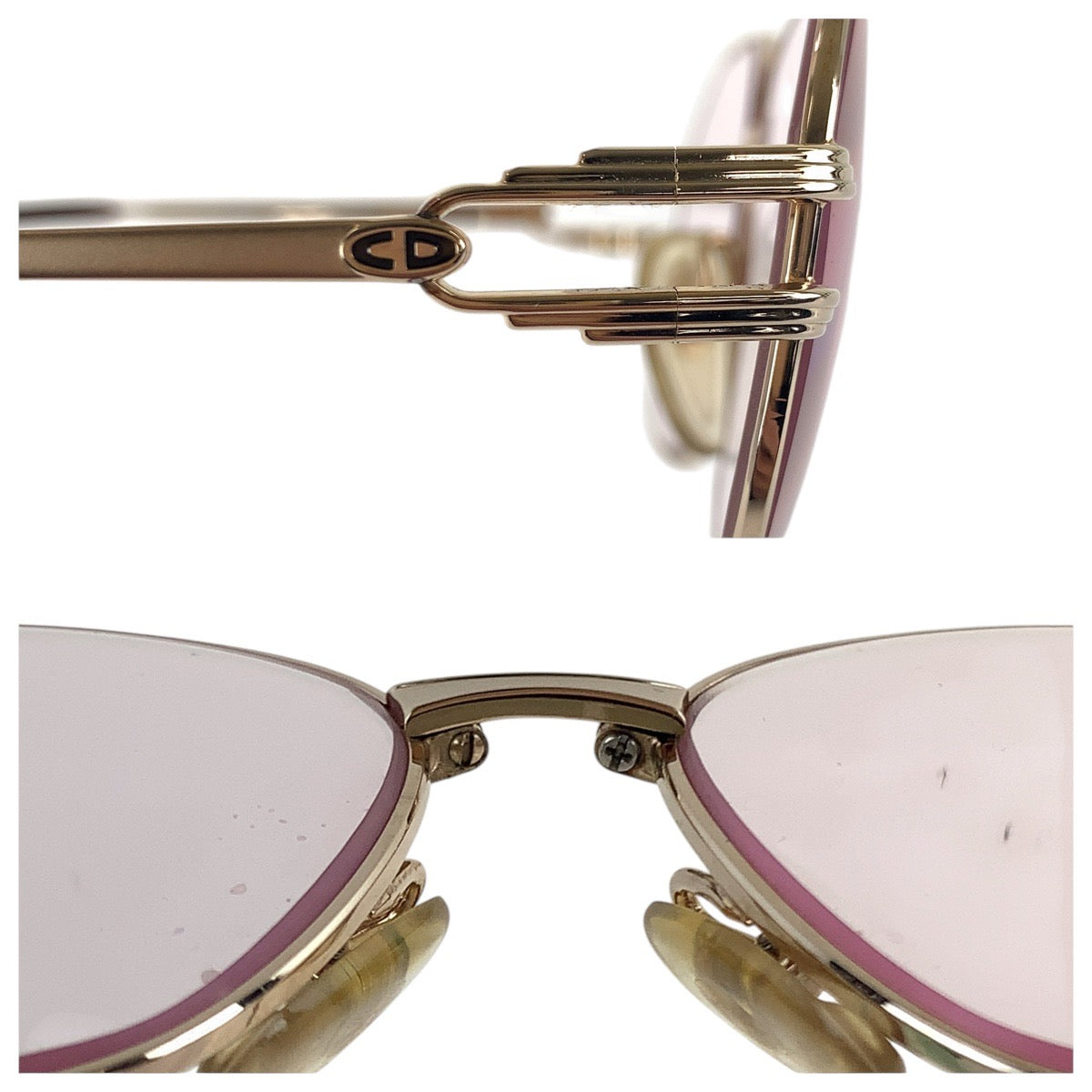 16167
Christian Dior クリスチャンディオール ヴィンテージ ゴールド メタル 2370 40 55◻︎13 130 サングラス 男女兼用 スクエア  レディース ABP8