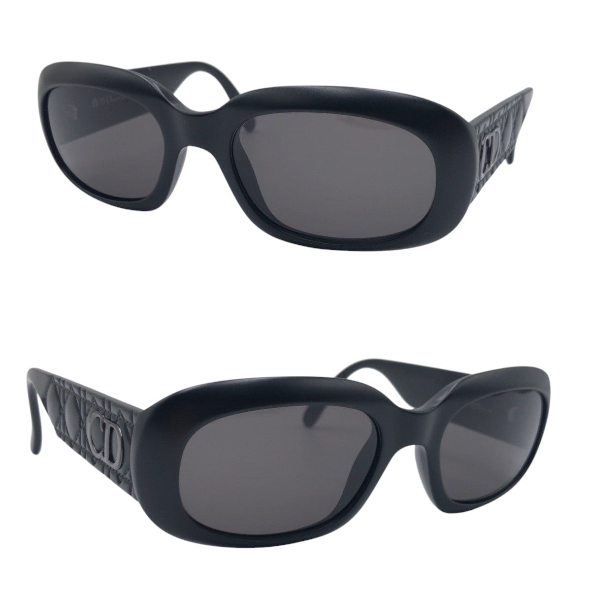 16168
Christian Dior クリスチャンディオール ヴィンテージ カナージュ CDロゴ ブラック 黒 プラスチック CD2006/S 53▫︎19 サングラス 男女兼用 スクエア  レディース A23