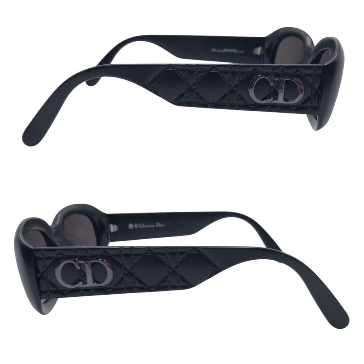 16168
Christian Dior クリスチャンディオール ヴィンテージ カナージュ CDロゴ ブラック 黒 プラスチック CD2006/S 53▫︎19 サングラス 男女兼用 スクエア  レディース A23