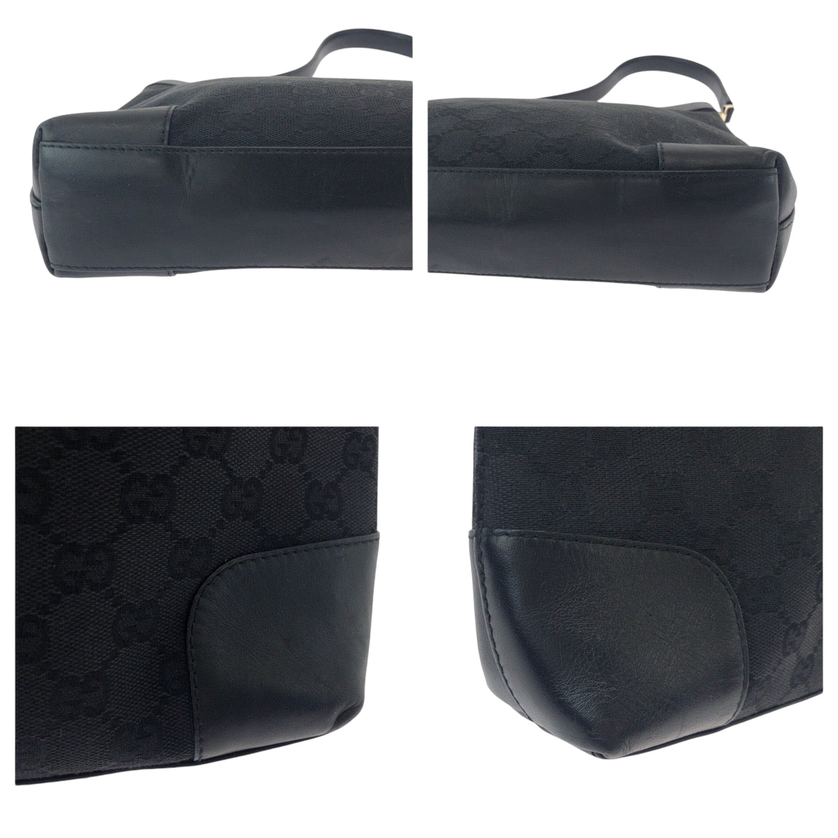 16170
GUCCI グッチ ブラック 黒 ゴールド金具 GGキャンバス 33900 ワンショルダーバッグ 肩掛け  レディース ABP40