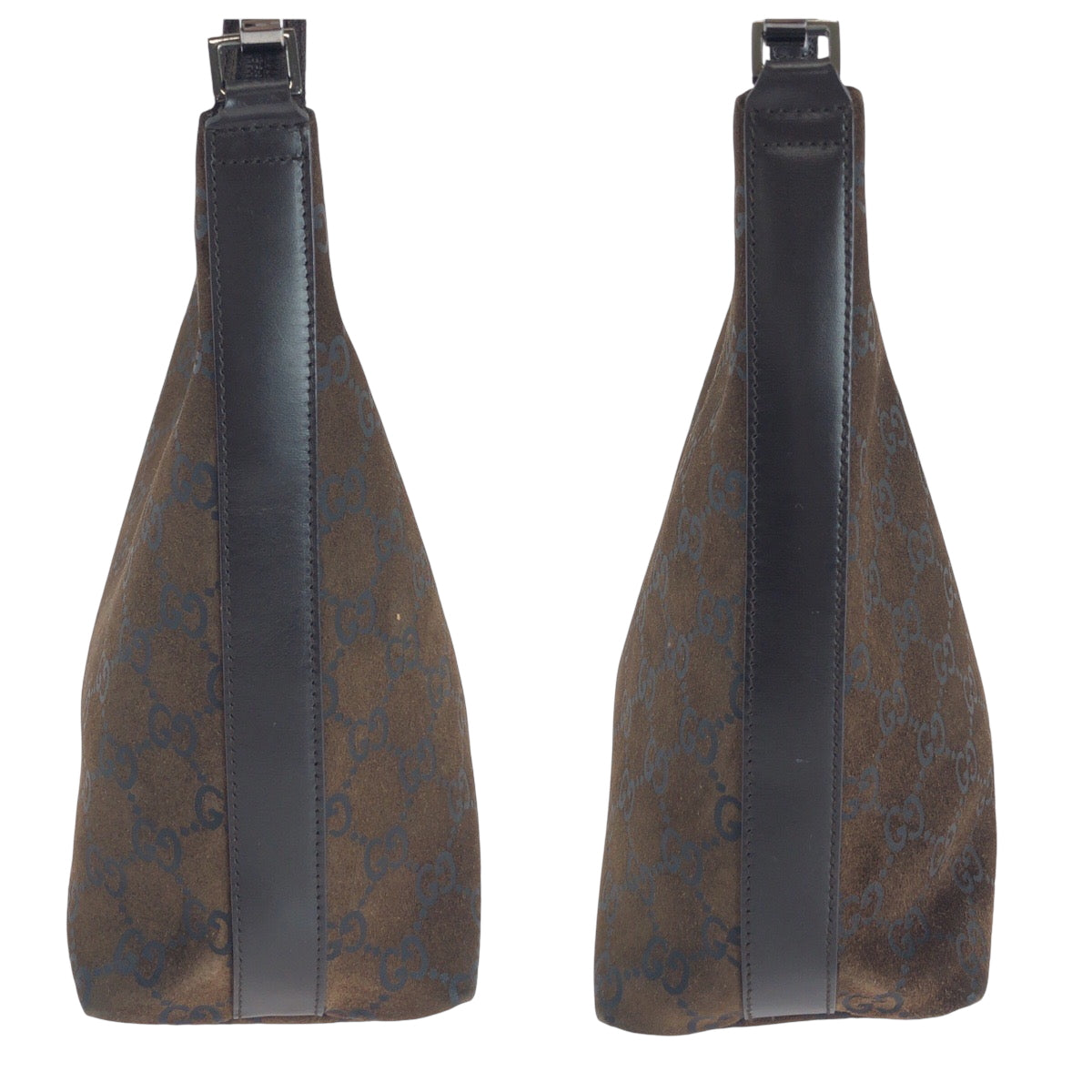 16175
GUCCI グッチ ブラウン シルバー金具 スウェード 000 0602 ワンショルダーバッグ  レディース ABP30