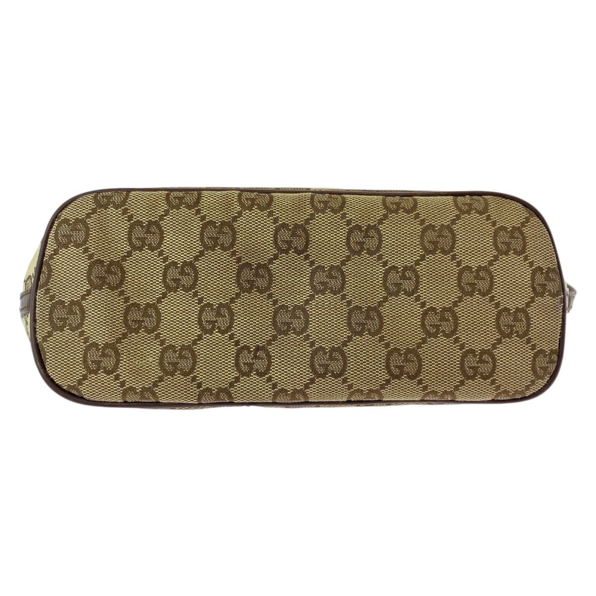 16177
GUCCI グッチ ベージュ ブラウン GGキャンバス / レザー 07198 ハンドバッグ アクセサリーポーチ  レディース