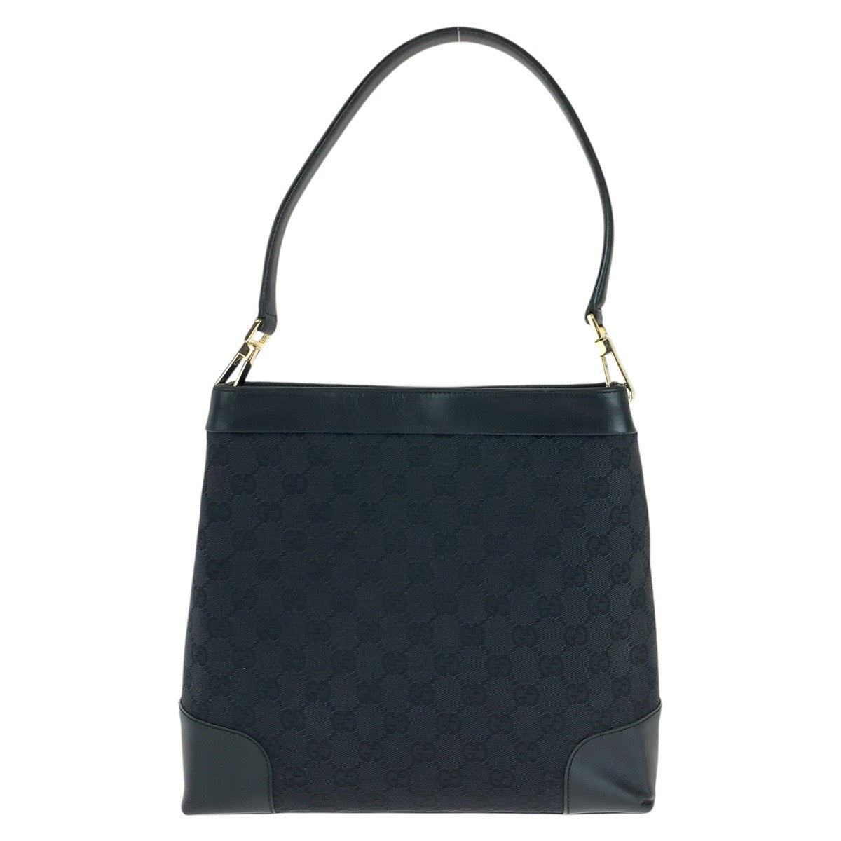 16179
GUCCI グッチ ブラック 黒 ゴールド金具 GGキャンバス / レザー 001 4231 ショルダーバッグ  レディース ABP38