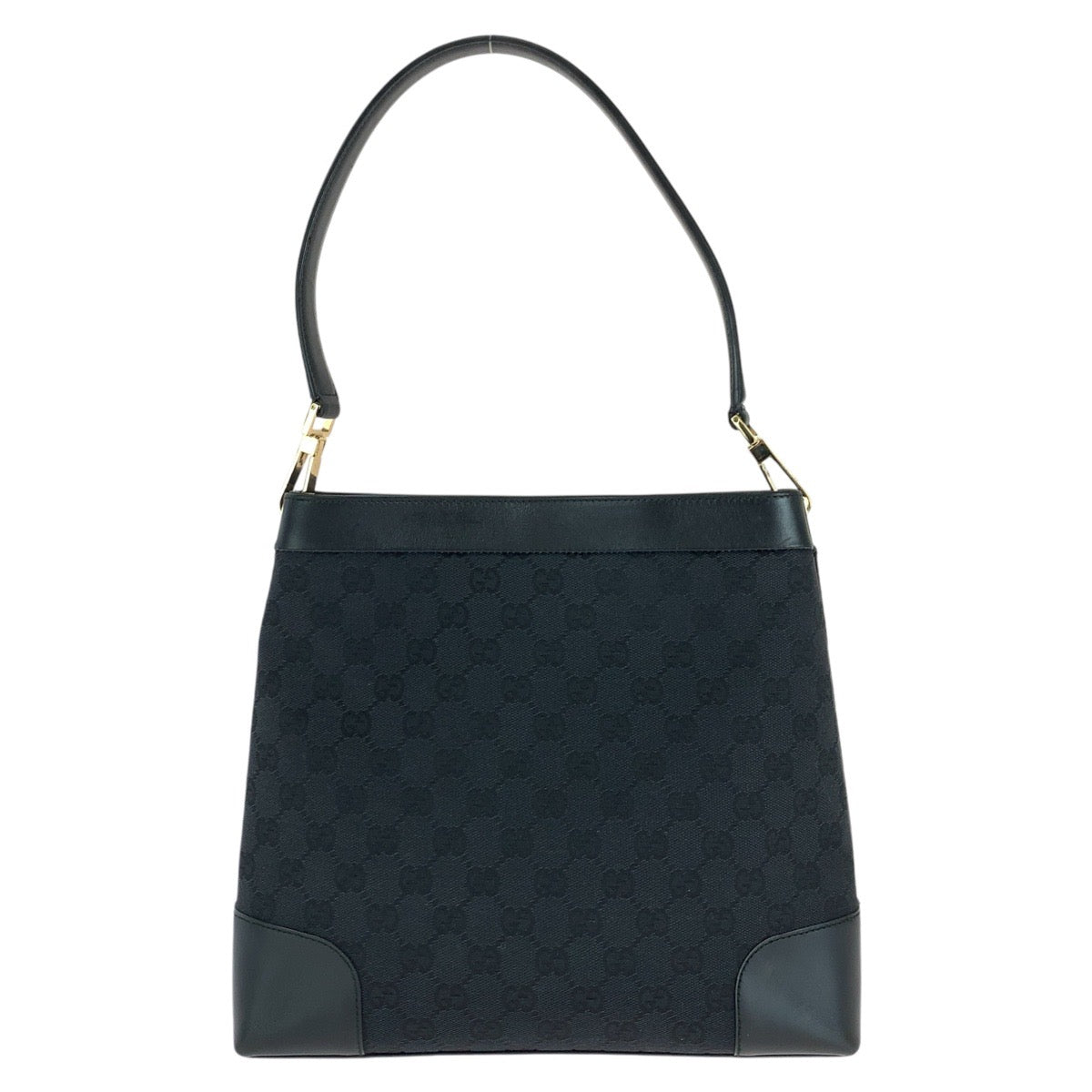 16179
GUCCI グッチ ブラック 黒 ゴールド金具 GGキャンバス / レザー 001 4231 ショルダーバッグ  レディース ABP38
