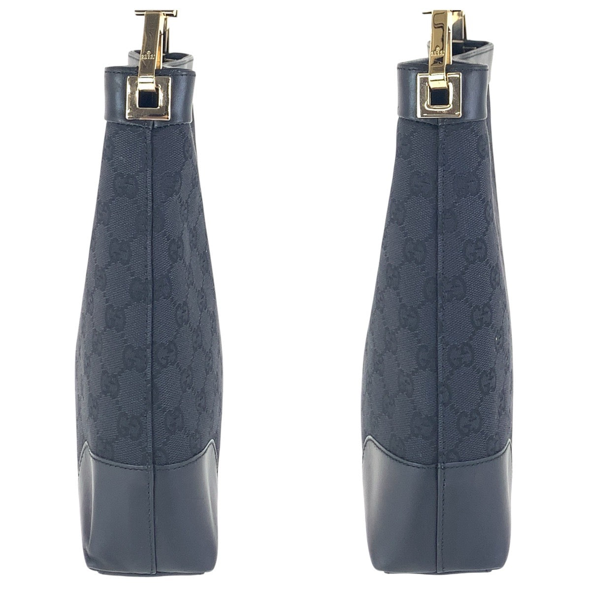 16179
GUCCI グッチ ブラック 黒 ゴールド金具 GGキャンバス / レザー 001 4231 ショルダーバッグ  レディース ABP38
