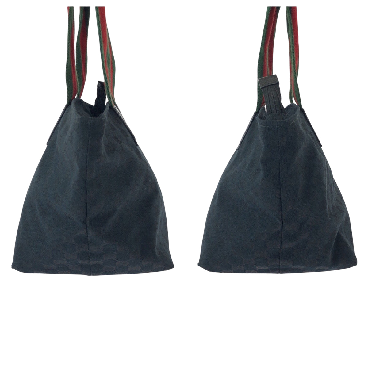 16183
GUCCI グッチ シェリーライン ブラック 黒 シルバー金具 GGキャンバス 131230 トートバッグ ハンドバッグ  レディース