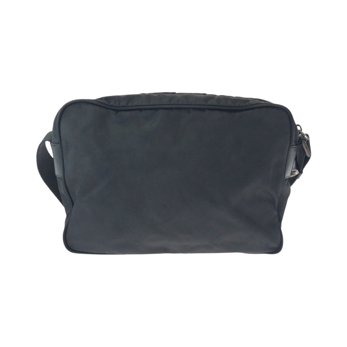 16185
PRADA プラダ テスート 三角ロゴプレート ブラック 黒 シルバー金具 ナイロン BT0166 ショルダーバッグ ポシェット  レディース AB26