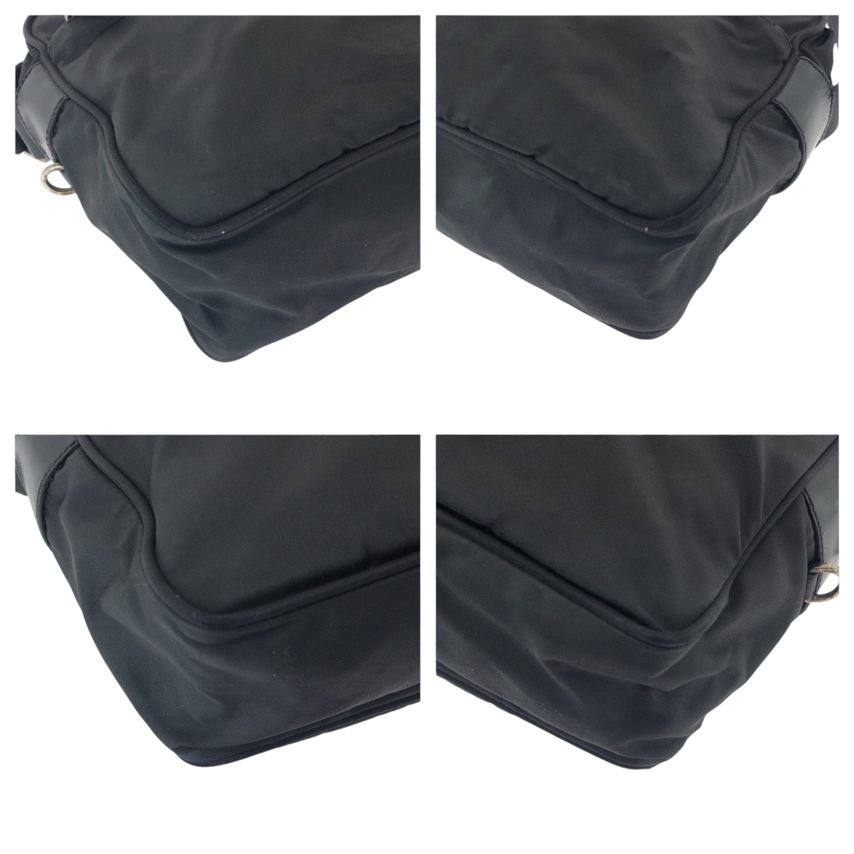 16185
PRADA プラダ テスート 三角ロゴプレート ブラック 黒 シルバー金具 ナイロン BT0166 ショルダーバッグ ポシェット  レディース AB26