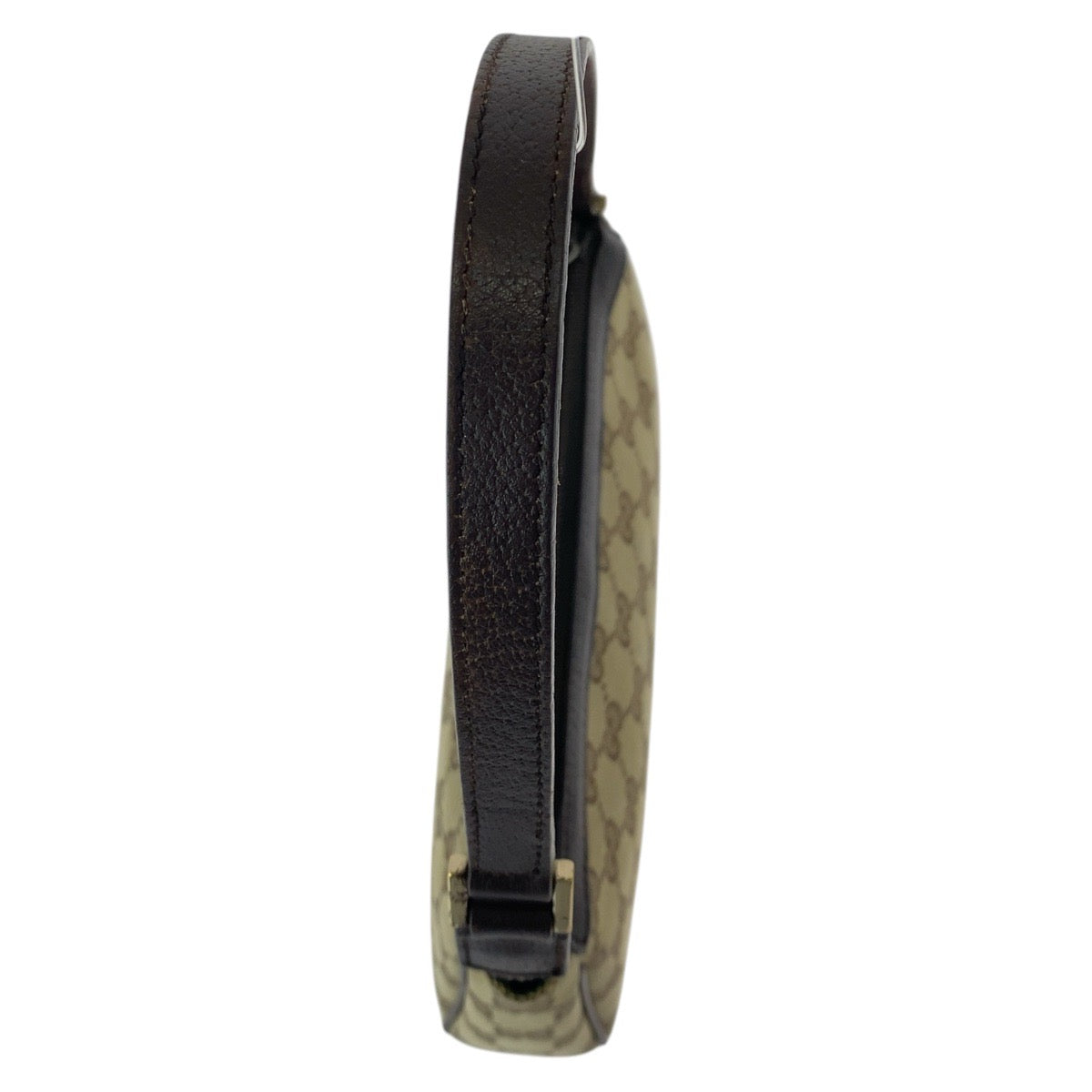 16186
GUCCI グッチ アビー ベージュ ブラウン ゴールド金具 GGキャンバス / レザー 145750 ハンドバッグ アクセサリーポーチ  レディース