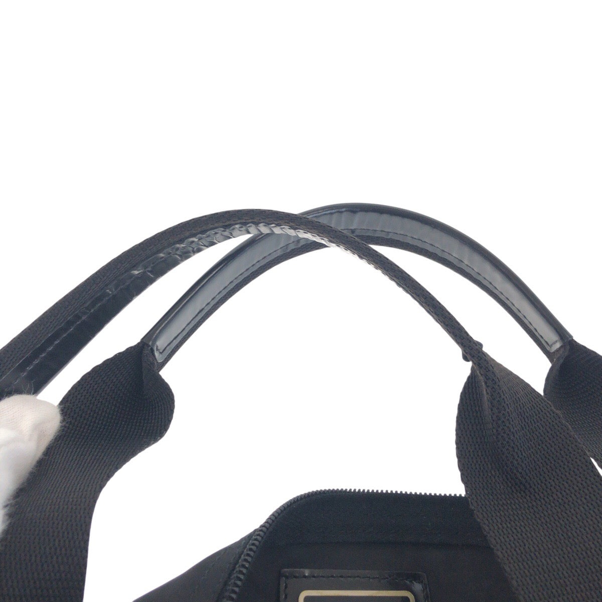 16188
PRADA プラダ テスート 三角ロゴプレート ブラック 黒 シルバー金具 ナイロン ボストンバッグ 男女兼用  レディース