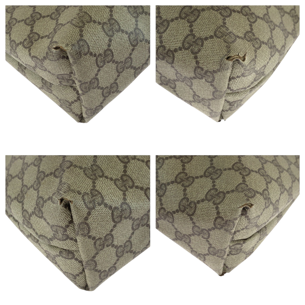 16189
GUCCI グッチ ヴィンテージ オールドグッチ シェリーライン ベージュ ブラウン ゴールド金具 GGスプリームキャンバス 39 02 003 トートバッグ ショルダーバッグ  レディース