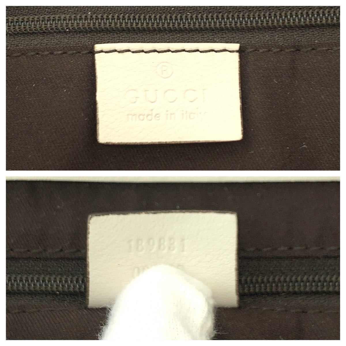 16193
GUCCI グッチ アビー ベージュ ホワイト ゴールド金具 GGキャンバス 189831 トートバッグ ハンドバッグ ショルダーバッグ  レディース ABP44