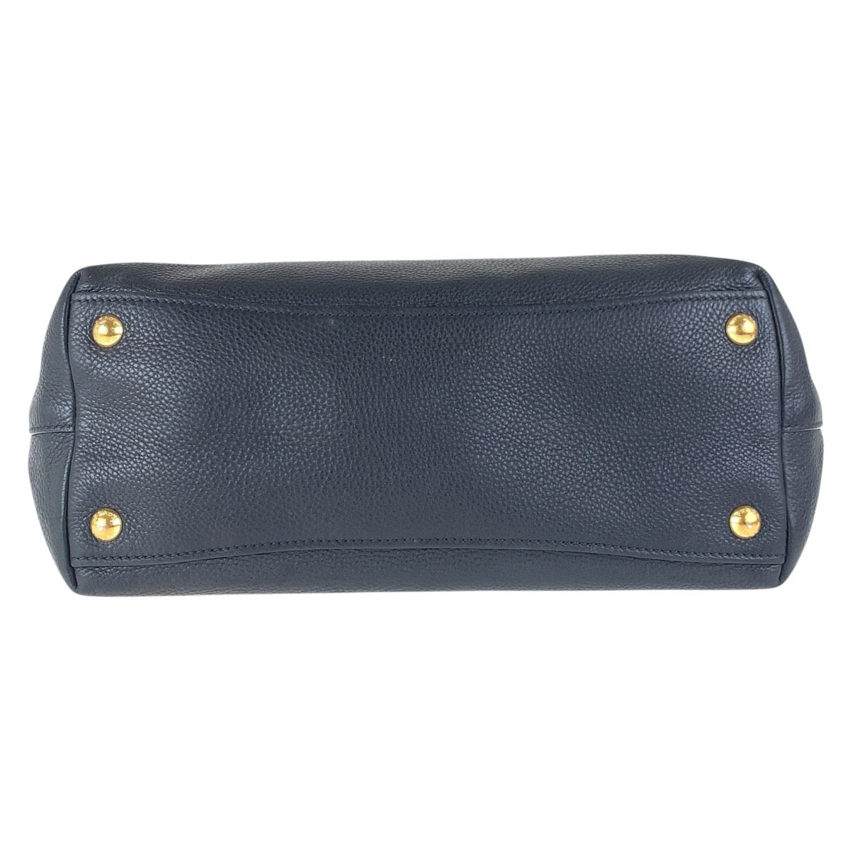 16197
PRADA プラダ ブラック 黒 ゴールド金具 レザー トートバッグ ショルダーバッグ  レディース AB41