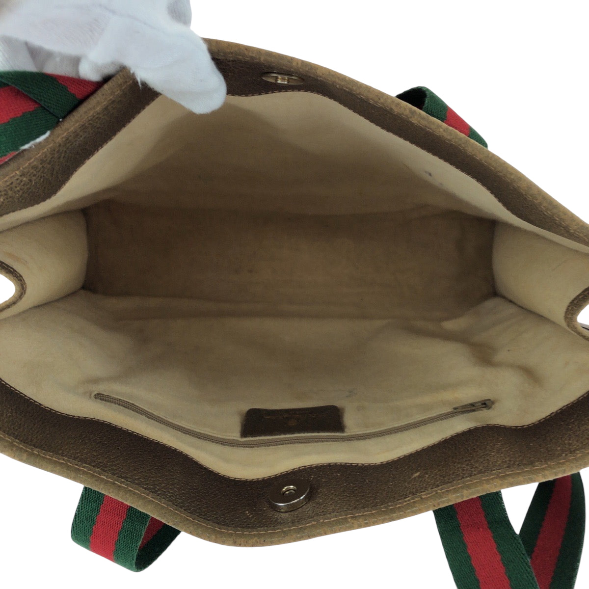 16199
GUCCI グッチ ヴィンテージ オールドグッチ シェリーライン ブラウン ベージュ ゴールド金具 GGスプリームキャンバス 89 02 997 トートバッグ ショルダーバッグ  レディース AB9