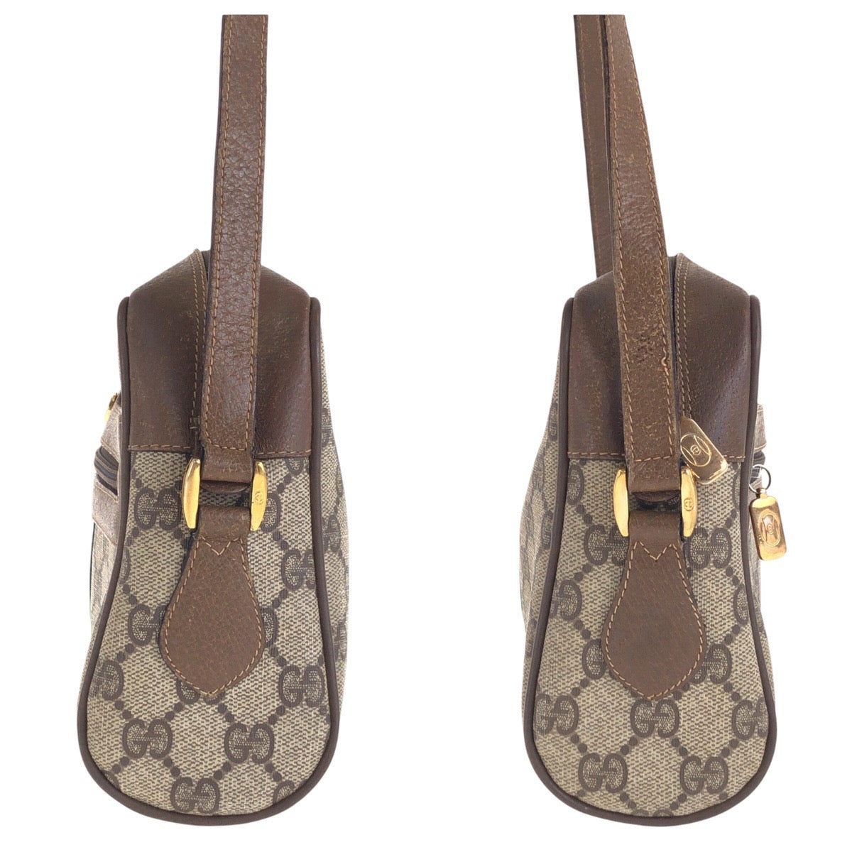 16200
GUCCI グッチ ヴィンテージ オールドグッチ シェリーライン ブラウン ベージュ ゴールド金具 GGスプリームキャンバス / レザー 68 02 004 斜め掛け ショルダーバッグ  レディース AB39