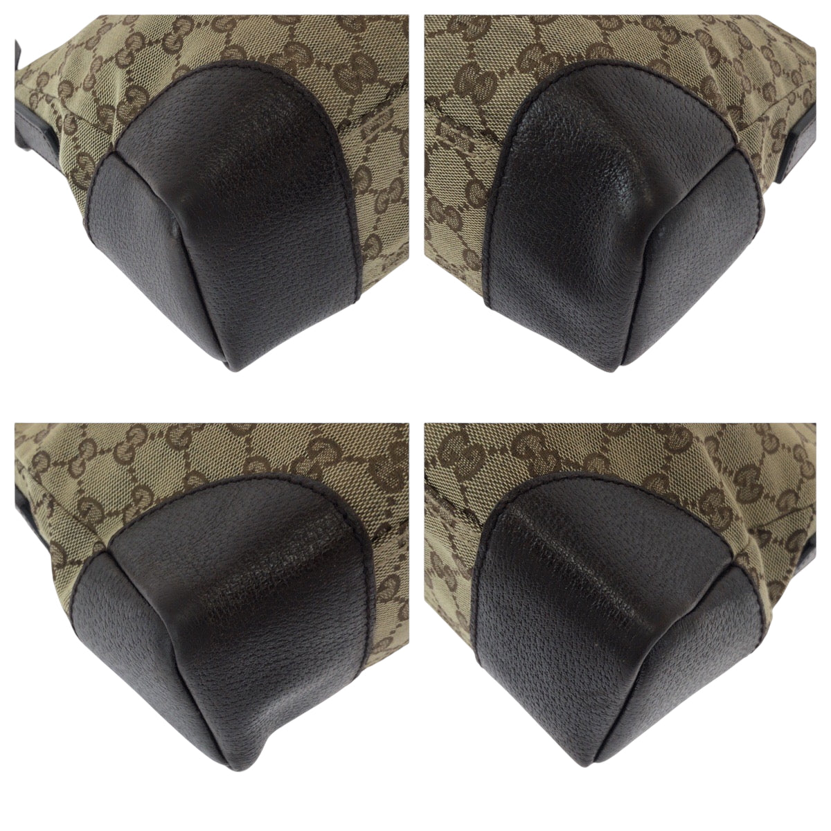 16202
GUCCI グッチ ベージュ ブラウン シルバー金具 GGキャンバス 114273 ショルダーバッグ ポシェット  レディース AB26