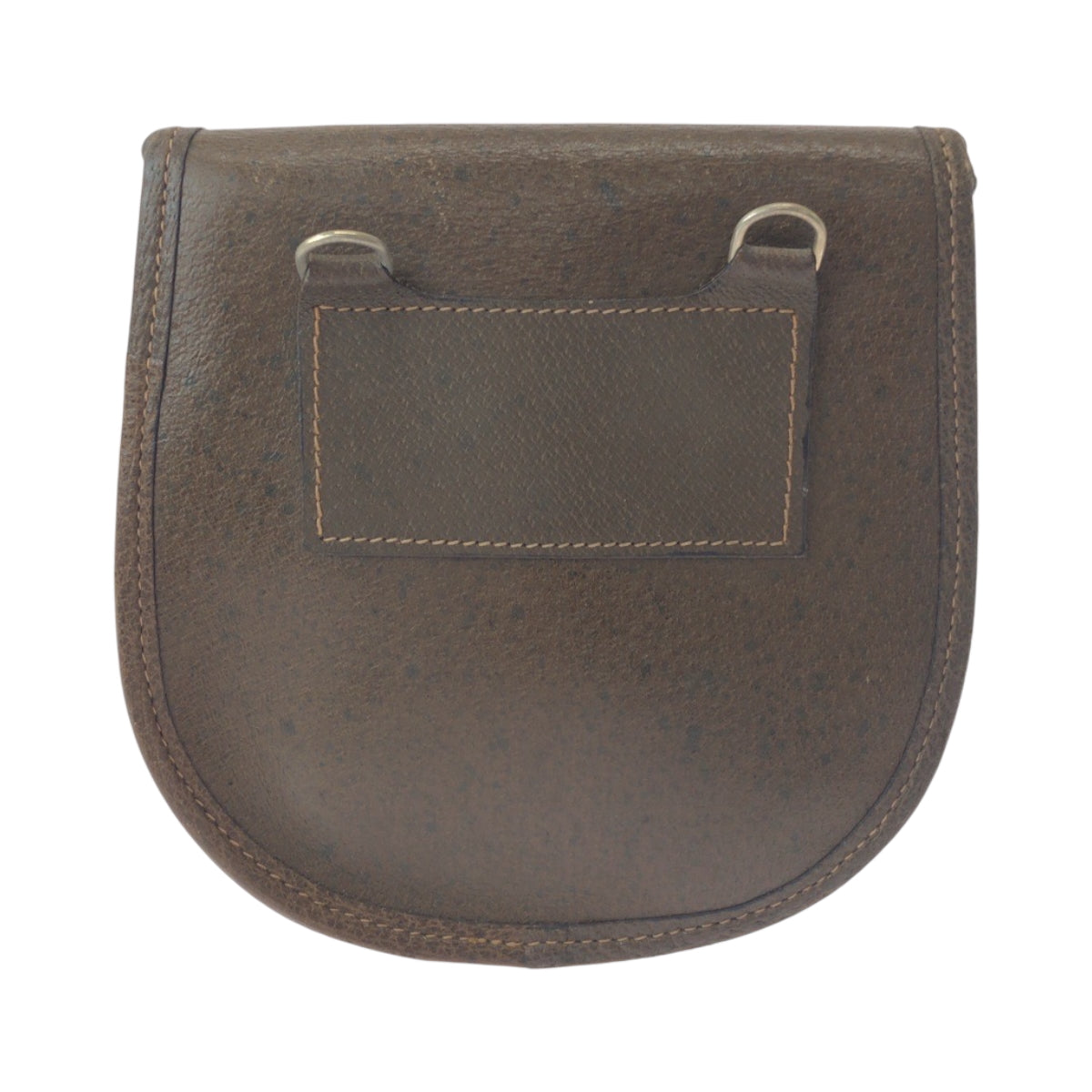 16208
GUCCI グッチ ヴィンテージ オールドグッチ ブラウン ゴールド金具 レザー ショルダーバッグ ポシェット  レディース AB16