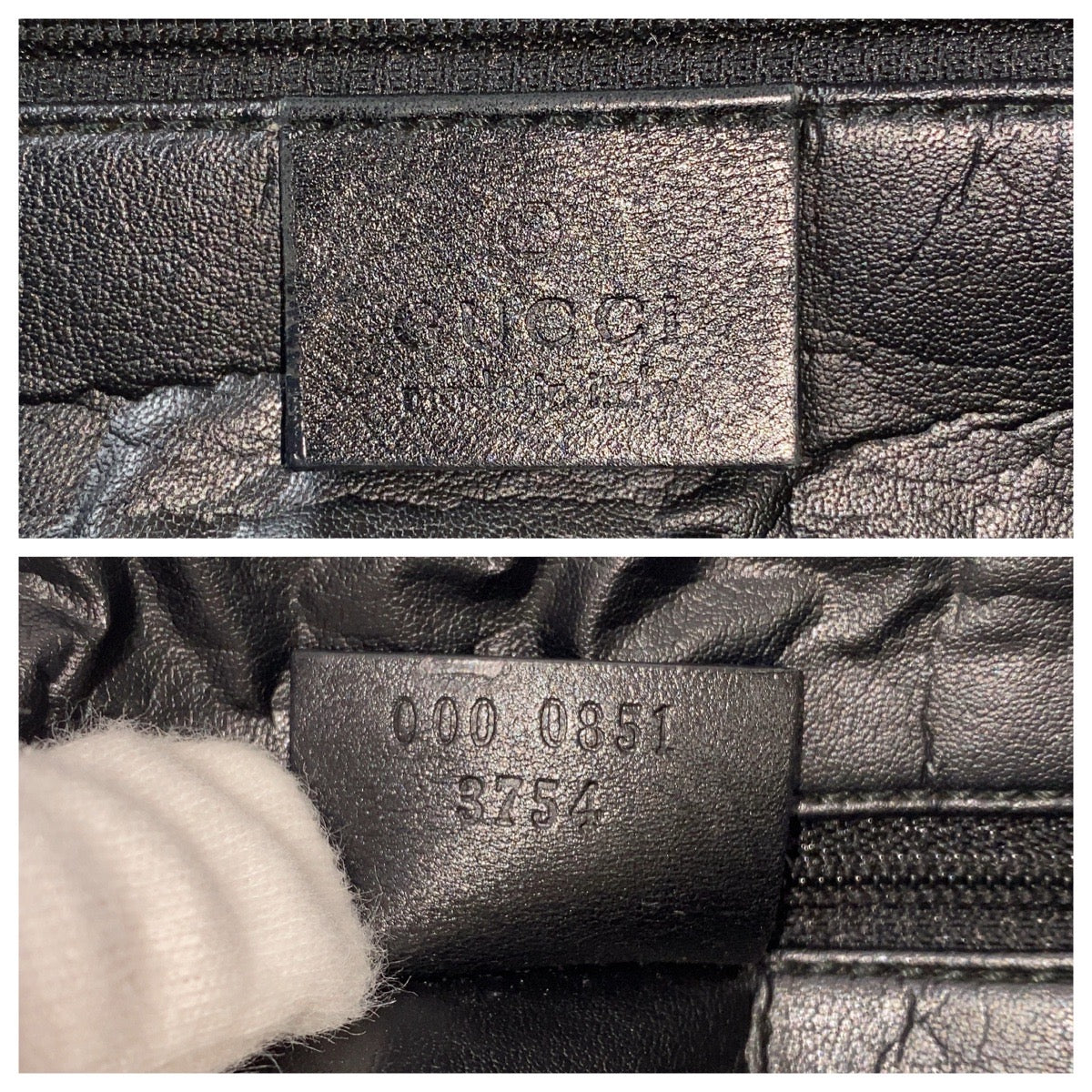 16209
GUCCI グッチ シェリーライン ブラック 黒 シルバー金具 GGキャンバス / レザー 000 0851 ハンドバッグ ミニボストンバッグ  レディース AB20